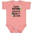 thumbnail image 3 of Inktastic Happy Birthday to the Sweetest Cousin in the World Girls Baby Bodysuit, 3 of 5