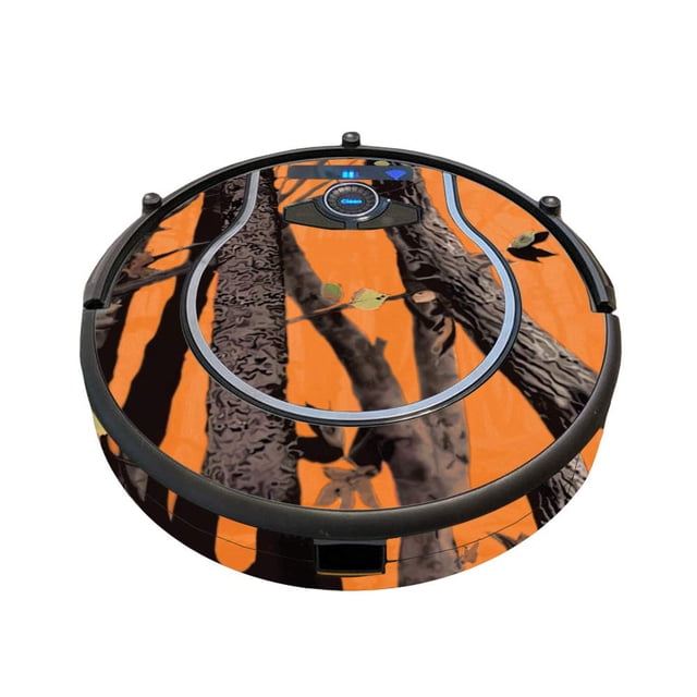 MightySkins Skin Compatible with Shark Ion Robot 750 Vacuum Minimal Coverage - Orange Camo | Protective, Durable, and Unique Vinyl wrap Cover | Easy to Apply, Remove | Made in The USA