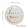 thumbnail image 6 of Inkdotpot Love Is Sweet Wedding Bottle Tag Real Gold Foil Favor Hang Tags 50 Pack, 6 of 7
