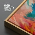 thumbnail image 5 of Large Framed Canvas Print Abstract Watercolor LandscapeWall Art Decorative Ready to Hang Painting for Living room Bedroom 60x20 inches Natural Frame, 5 of 7