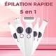 thumbnail image 2 of Women's 5-in-1 Multifunctional Shaving Kit, Wet & Dry Electric Shaver Painless Hair Removal for Face Body Bikini, 2 of 5