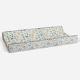 thumbnail image 4 of Bacati - Muslin Quilted Changing Pad Cover, Little Dino Boys Aqua/Teal/Yellow/Gray, 4 of 9
