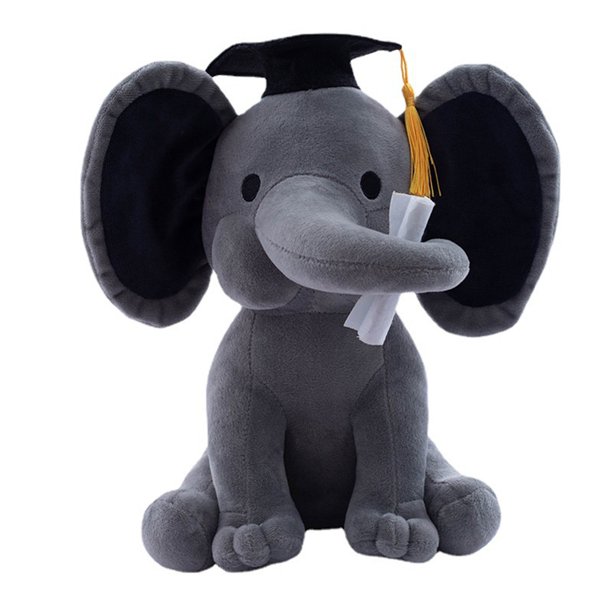 Juguetes Para Bebé Elefante De Dibujos Animados AlgodóN Animal De Peluche Juguetes De Peluche Almohada Relajante XBTCLXEBCO Doctora Gris;9.84" *9.84" *9.84"