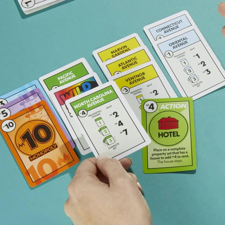 Monopoly Deal Card Game, Quick-Playing Family Card Game for 2-5 Players,  Ages 8+