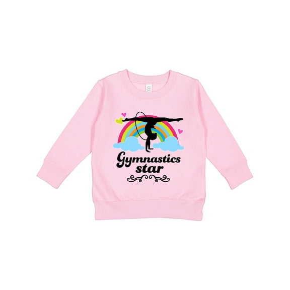 Inktastic Gymnastics Star Toddler Sweatshirt