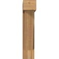 thumbnail image 2 of Ekena Millwork 8"W x 34"D x 38"H Traditional Block Rough Sawn Bracket w/ Offset Brace, Western Red Cedar, 2 of 25