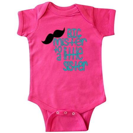 

Inktastic Big Mister to a Little Sister Gift Baby Boy Bodysuit