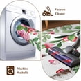 thumbnail image 7 of Area Rug for Living Room, Valentine's Day Non-Slip Indoor Large Carpet for Bedroom/Dining Room, Pink Red Roses Love Heart Eucalyptus Leaves Washable Low-Profile Floor Mat Runner Rugs - 3 x 5 Ft, 7 of 7