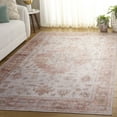 thumbnail image 3 of SAFAVIEH Arizona Melvin Medallion Machine Washable Area Rug, Rust/Beige, 6' x 9', 3 of 12