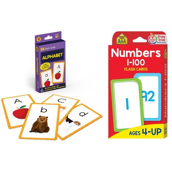 Flash Card Set: Flash Cards - Numbers 1-100 - School Zone   Brighter Child Flash Cards: Alphabet Flash Cards (Other)