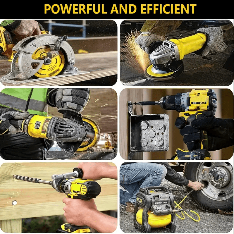 6Pack Replace for Dewalt 20V Max Battery 8000mAh, Replacement for dewalt 20v Batteries DCB200 DCB201 DCB206 DCB204 DCB208, Compatible with DeWalt 20V Cordless Power Tools and Chargers