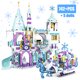 thumbnail image 2 of Amigos Princesa Lujo Castillos de Hielo Patio de Juegos Casa Películas Invierno Nieve Caballo Figuras Bloques de Construcción Juego de Juguetes para Niñas Regalo DIY, 2 of 5
