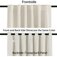 thumbnail image 4 of H.VERSAILTEX Blackout Thermal Insulated Window Curtains Bedroom Darkening Black out Drapes for Living Room Back Tab/Rod Pocket Draperies, 2 Panels, 52" x 84", Ivory, 4 of 6