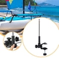 thumbnail image 6 of CarpNettore 1.2M Extendable Pole Boat Flagpole Holder Set 360 degree Rotatable Accessories Sturdy U Clamp, 6 of 9