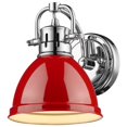 thumbnail image 1 of Beaumont Lane Luminaire en Acier Chromé et Rouge, 1 of 2