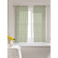 thumbnail image 3 of Rustic Farmhouse Curtains 45 Inch Length,Sheer Curtains for Bedroom Living Room Window Spring Floral Stripes Bohemia Sage Green Rod Pocket Drapes Kitchen Curtains Small Half Window 42"x45" 2 Panels, 3 of 7