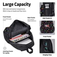 thumbnail image 4 of Disketp Rainbow Snowflake Large Capacity Backpack Lunch Bag Pencil Case Combination 3 Piece Set for Student, 4 of 7