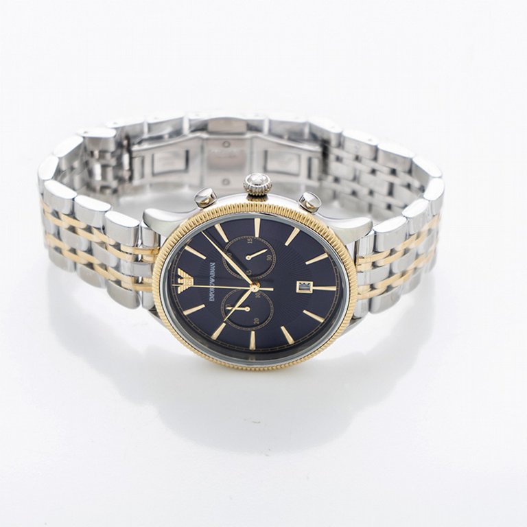 時計 Emporio Armani Watch Men's Silver EA7 Silver Steel Chronograph Watch | eBay
