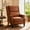 Whiskey Brown, variant on Coffee Faux Leather Pushback Recliner Chair, Ergonomic Design for Living Room, Bedroom & RV