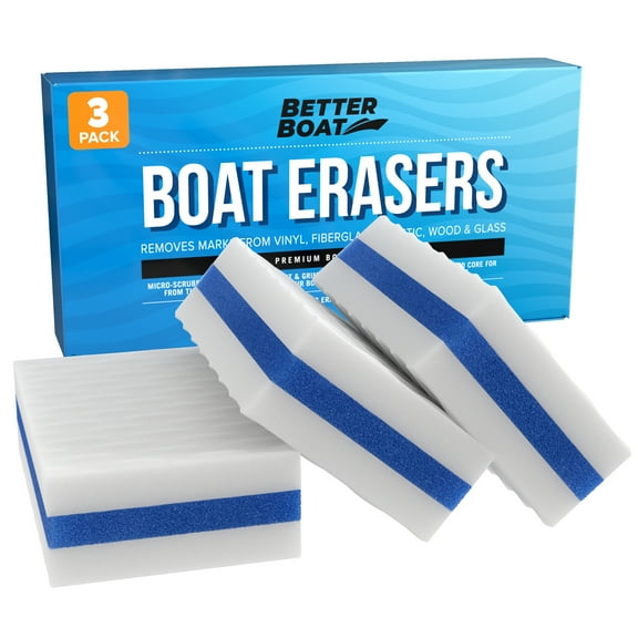 Better Boat White Scuff Erasers for Boat Cleaning 3 Pack