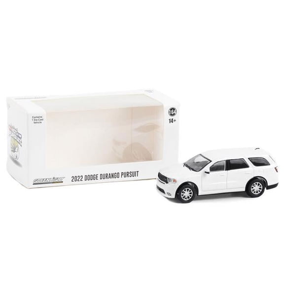 2022 Dodge Durango Pursuit Police Car White "Hot Pursuit" "Hobby Exclusive" Series 1/64 Diecast Model Car by Greenlight