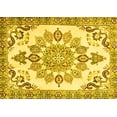 thumbnail image 1 of Ahgly Company Machine Washable Indoor Rectangle Medallion Yellow Traditional Area Rugs, 8' x 10', 1 of 4