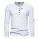 thumbnail image 1 of Mens Slim Fit Casual Shirt Long Sleeves Breathable Outdoor T Shirts Top Sport, 1 of 8