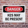 thumbnail image 5 of H2S May Be Present OSHA Danger Aluminum Sign 24 Inch x 18 Inch - 5 Pack, 5 of 8
