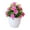 Pink, variant on Farfi 17 Flowers Simulation Bonsai Non-fading Realistic Plastic Balcony Miniature Fake Potted Plants for Office (Red)