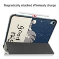 thumbnail image 3 of Case for Apple iPad 10th Generation 10.9 Inch Case 2022, PU Leather Thin Slim Lightweight Trifold Shell Corner Protection Smart Folio Cover with Auto Sleep/Wake and Support Pencil Holder, Cute Cat, 3 of 10