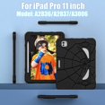 thumbnail image 2 of Case for iPad Pro 11-inch M4 (2024) Multiple Protection Shockproof Contrast Color Cover With Stand and Pen Holder, 2 of 8