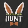 thumbnail image 2 of Here For The Hunt T-Shirt | Cute Easter Black Tee Gift, 2 of 5