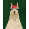thumbnail image 3 of Fab Funky 12x14 Black Modern Framed Museum Art Print Titled - Llama F, 3 of 5