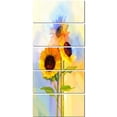 thumbnail image 2 of Tournesols Jaunes avec Feuilles Vertes - Impression sur Toile Florale, 2 of 3