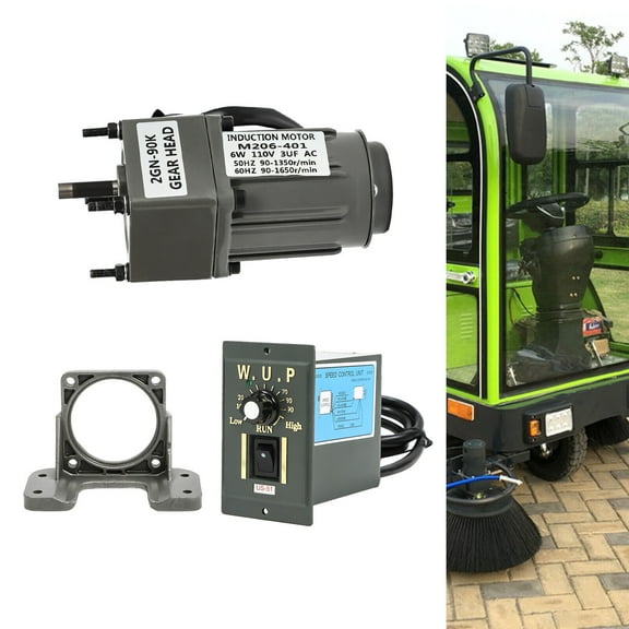 6W 2GN AC Gear Electric Motor Variable Speed Controller with Reduction Gearbox