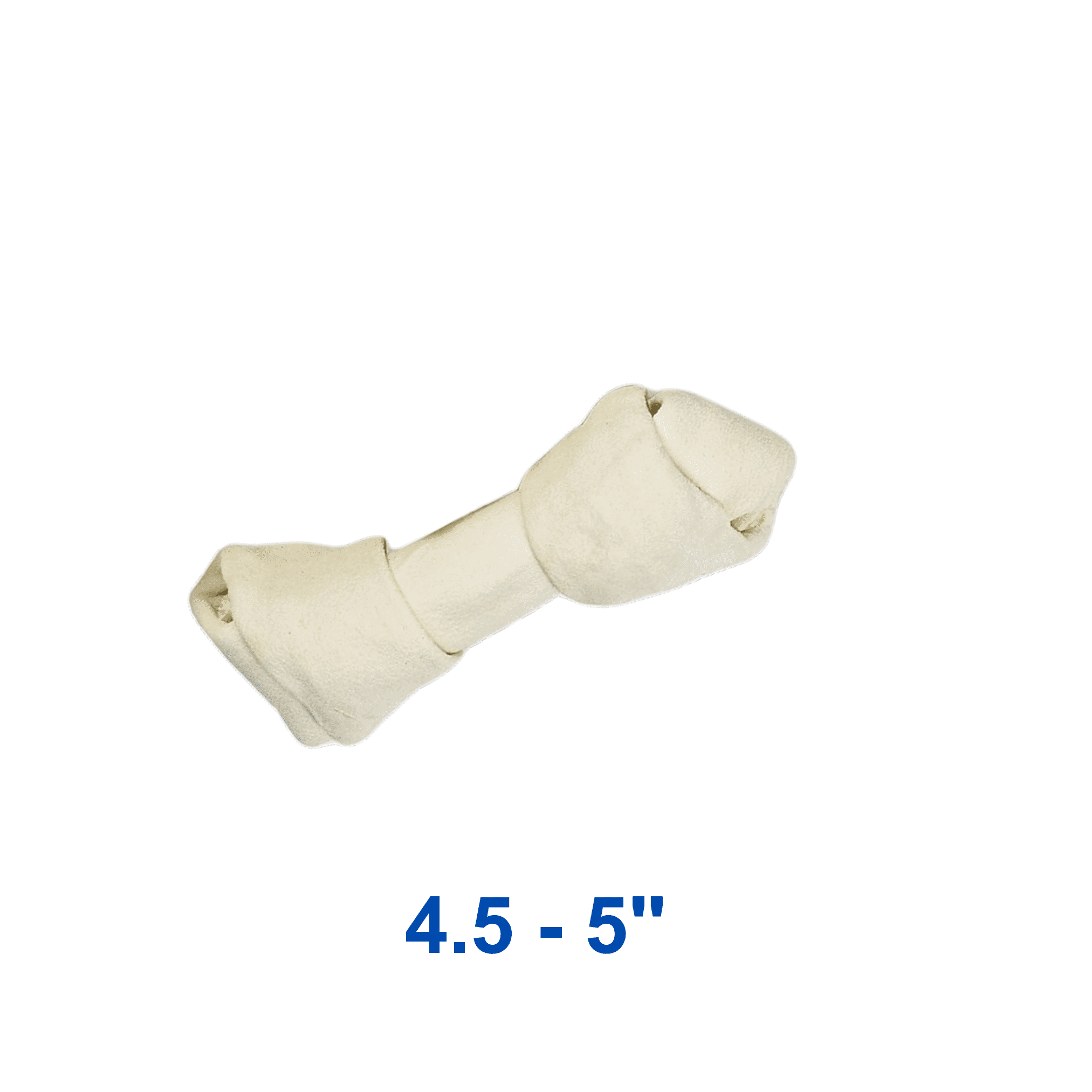 10 Count Natural Rawhide Knotted Bones for Dogs, 4.5-5 Inch, Long-Lasting Chew, Dental Care