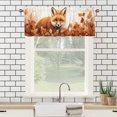 thumbnail image 3 of Fox Kitchen Curtain Valances Forest Animals Autumn Maple Window Treatment Valance Curtains for Bathroom 54 by 18 in, 1 Panel, 3 of 6