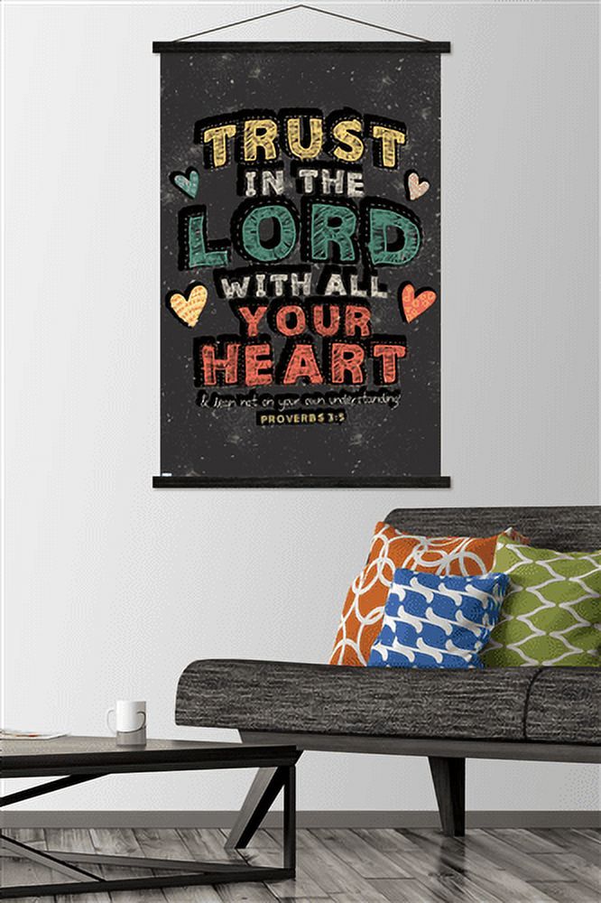 Scott Orr - Trust in The Lord Wall Poster with Magnetic Frame, 22.375" x 34"
