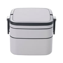 kladzum Two-layer Portable Lunch Box with Lid Lunch Box Heatable Lunch Box Student Lunch Box, Bento Lunch Boxes