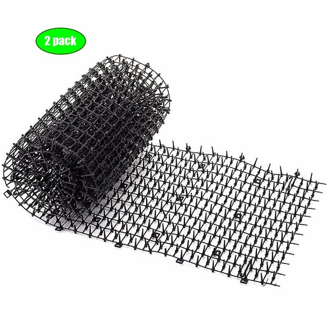 2 set de gatos repelentes para exteriores Scat Mat (6,5 Ft) -Scat de disuasión para gatos y Feliz Sencillez