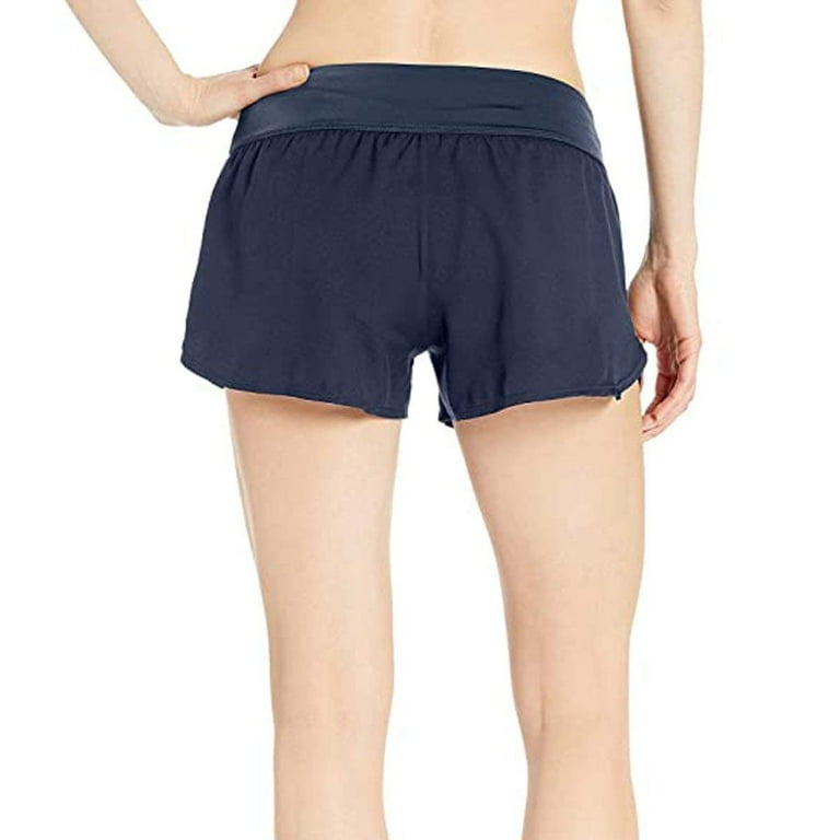 Nike Women's Solid Element Swim Board Shorts (Midnight Navy, S