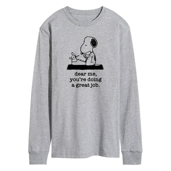Peanuts - Dear Me Doing Great Job - Men's Long Sleeve T-Shirt