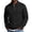 Black, variant on fnnxeal Mens Polo Shirts, Fleece Collared Casual Fall Winter Long Sleeve Zipper White Polo Shirts for Men Size XL