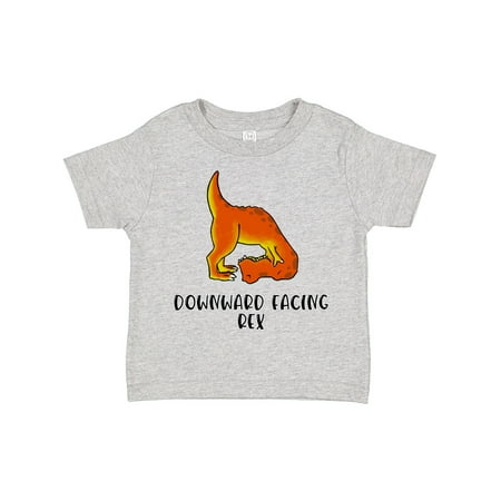 

Inktastic Downward Facing Rex Yoga Master Downward Facing Dog Pose Gift Toddler Boy or Toddler Girl T-Shirt