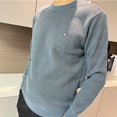 thumbnail image 4 of Suéter de terciopelo de hurón para hombre, suéter de cuello redondo para hombre, estilo versátil, alta absorción, 4 of 5
