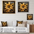 thumbnail image 4 of Designart "Tranquility in Boho Mandala Flower III" Geometric Wall Art - Bohemian Yellow Boho Mandala Entryway Wall Art, 4 of 6