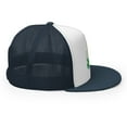 thumbnail image 5 of One Lucky MF St Patrick's Day Trucker Hat, Orange and White Type Embroidery (Navy/ White/ Navy), 5 of 6
