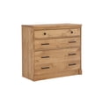 thumbnail image 5 of Linon Vikki 3-Drawer Bookcase Chest, Rustic Honey, 5 of 18
