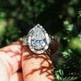 thumbnail image 3 of Elegant Women 925 Silver Rings Cubic Zircon Engagement Anniversary Gifts Sz 6-10, 3 of 9