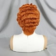 thumbnail image 2 of 350# Colored 13x4 Lace Frontal Human Hair Wigs Short Pixie Cut Wig for Black Women Short Bob Wave Curly Wigs Brazilian Remy Hair, 2 of 7